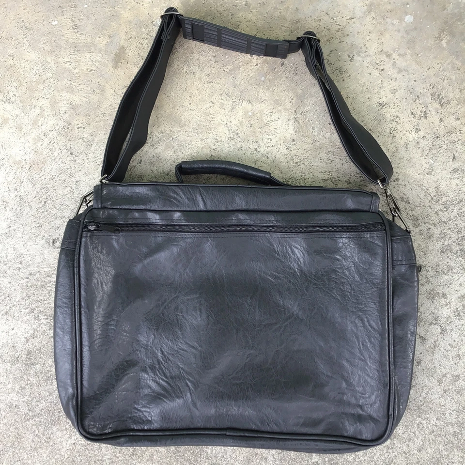 Новый с Ярлыками Gemline 2490 черный Messenger сумка ноутбука кожаный ремень через плечо - Изображение 3 из 4