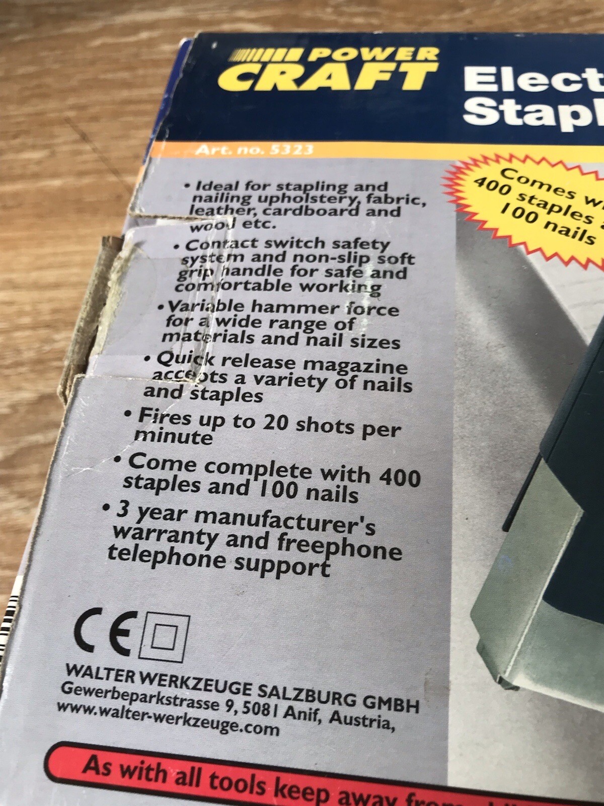 Power Craft Corded Electric Nail & Staple Gun 240V 50Hz eBay