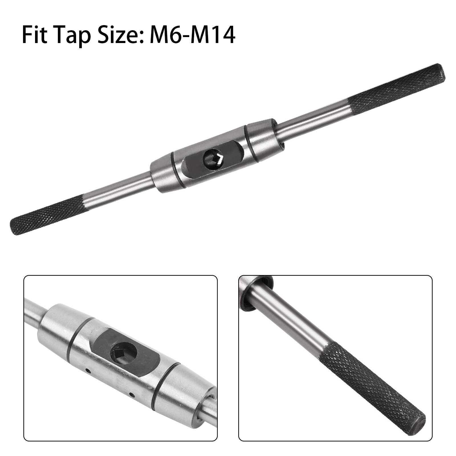 Tap Wrench Handle M6M14 280mm Adjustable Bar Taps Holder Tap Reamer