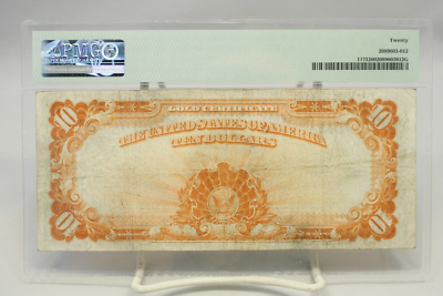 1922 $10 Gold Certificate Fr#1173 PMG VF20 No Comment #5384 | eBay