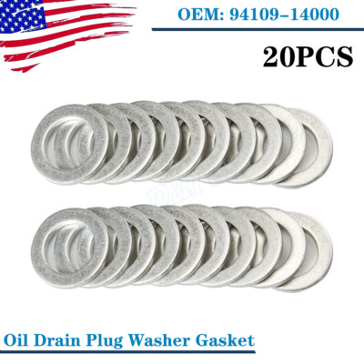 #ad 20PCS 14MM OIL DRAIN PLUG CRUSH WASHER GASKETS P N 94109 14000 FOR HONDA ACURA $6.99