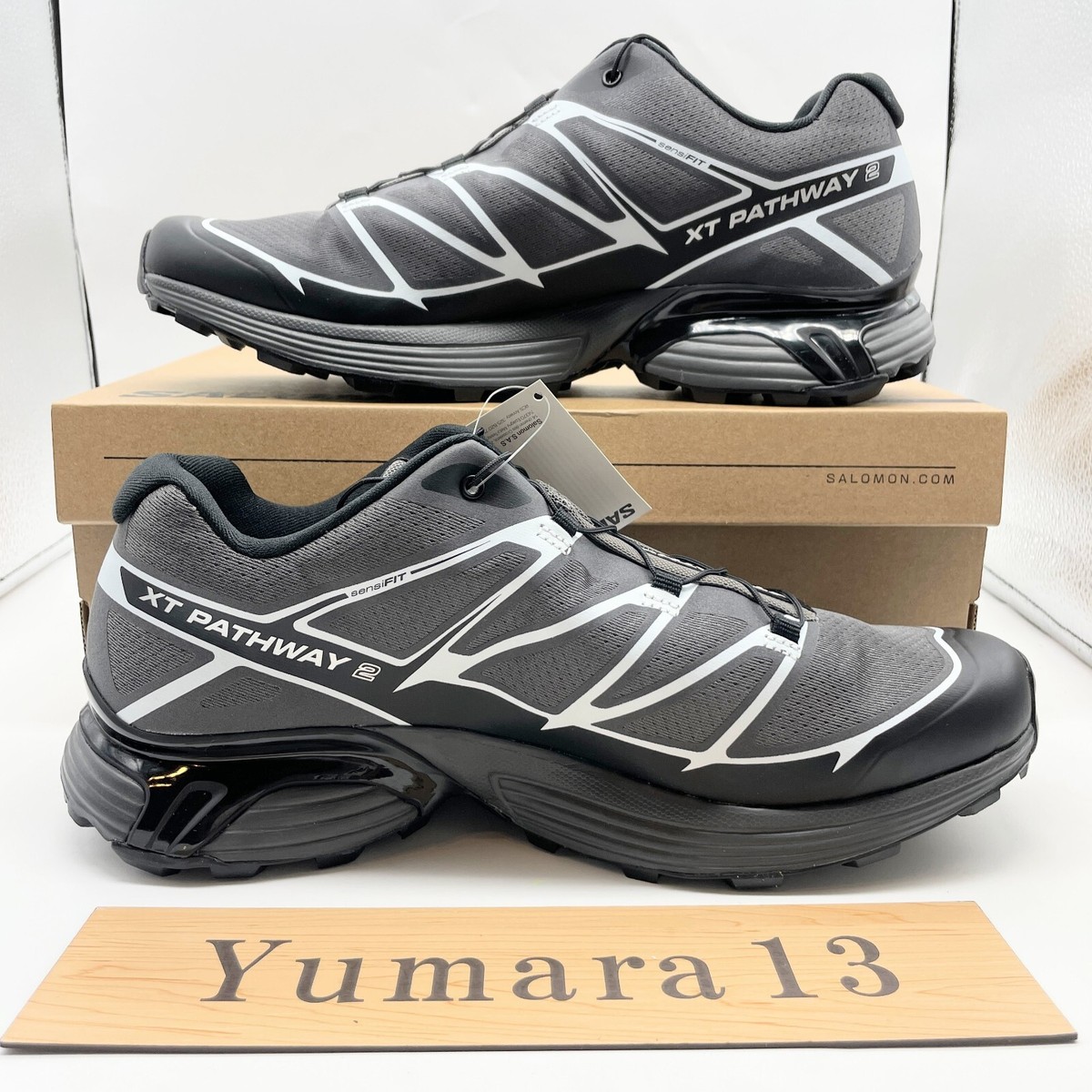 Salomon XT-Pathway 2 Grey Black White L47808000 Men's Size