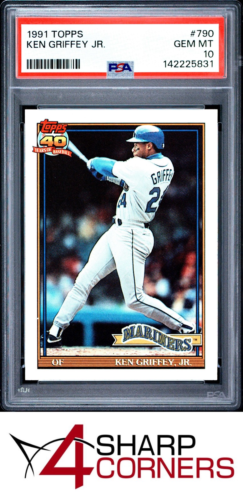 1991 TOPPS #790 KEN GRIFFEY JR. MARINERS HOF PSA 10