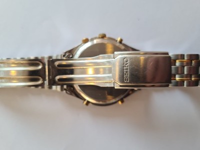 Seiko Chronograph Herrenarmbanduhr Das Mineralglas Ist Oben Etwas  Beschädigt