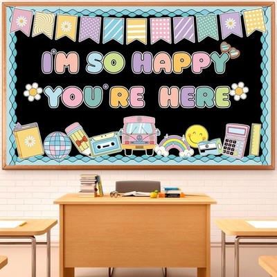 Naozinebi Groovy Back to School Bulletin Board for Classroom Decoration I'm S...