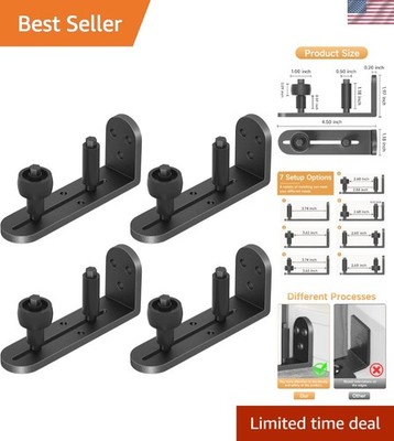 Smooth Glide 4PCS Barn Door Floor Guide with Ergonomic Design for Easy Setup