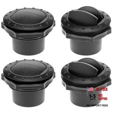 Round Louvered Dashboard Air Vent AC Deflector Outlet Side Roof Vent, 4 Pack