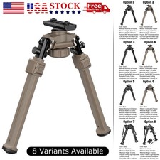 Adjustable Hunting Bipod Swivel Tilt Compatible with Picatinny/M-Rail/Sling Stud