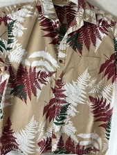 Vintage HawaiianShirt Men Large Short Sleeve Hawaiian Shirt with Free Shipping