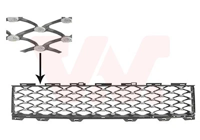 Grille Pare-Chocs Avant Convient pour Fiat 500 312_312 1.2 0.9 1.4 - Photo 1/2
