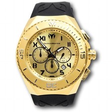 Technomarine Ocean Manta Men's 48mm Double Gold Black Chrono Watch TM-225021