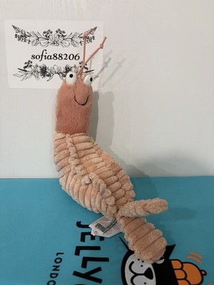 AUTHENTIC  NWT Jellycat Sheldon shrimp ocean plush - FAST SHIPPING!