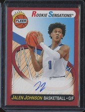 2023 Upper Deck Goodwin Champions JALEN JOHNSON Auto Rookie Sensations DTS1