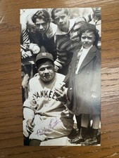 Babe Ruth Photo Postcard c. 1930 Replica New York Yankees HOF
