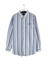 Chaps by Ralph Lauren 00s Striped Shirt Blue XXL Mens