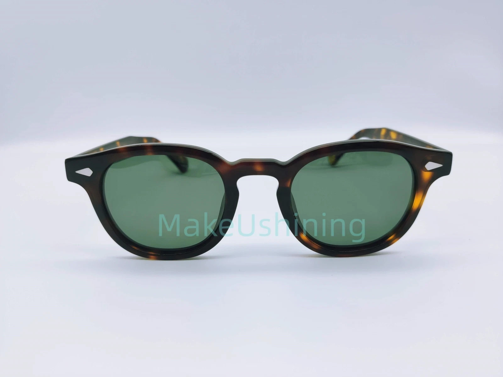 Gafas de sol Moscot Lemtosh Sun 46 mm tortuga lentes verdes nuevas