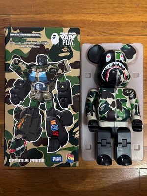 Medicom Toy BAPE X TRANSFORMERS X BE@RBRICK ABC CAMO SHARK