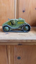 Vintage Marx Wind-up Large Tin Lithograph Tank 1940