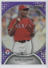 2011 Bowman Sterling Purple Refractor /10 Alexi Ogando #37 3g3