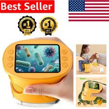 Kids 1000X Digital Microscope with 8 Adjustable LEDs & 2MP Camera - STEM Fun
