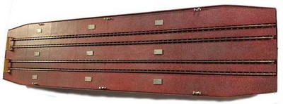 N Scale Architect 10061 N Scale Laser-Cut Wood Kit -- The Hudson 2-Track Carfloa