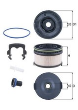 KNECHT Kraftstofffilter KX 568KIT Filtereinsatz für MERCEDES VITO 111,0mm MARCO