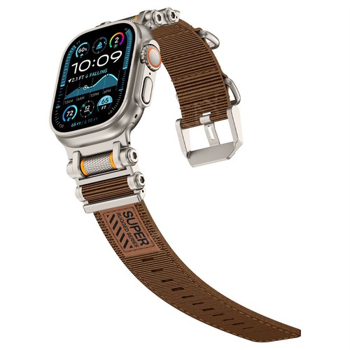 Nylon+Metal Band Strap for Apple Watch Series 10 9 8 7 6 5 SE 45/46/49mm Ultra 2 - Picture 63 of 80