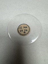 Vintage Unmarked Pocket Watch Mineral Crystal Domed 38.94mm 17 4/16 14 4/8 8