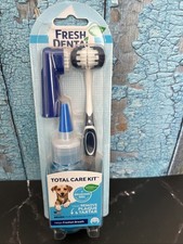 New Fresh Dental Total Care Kit Tooth Brush For Dogs NIB Freshen Dog Breath