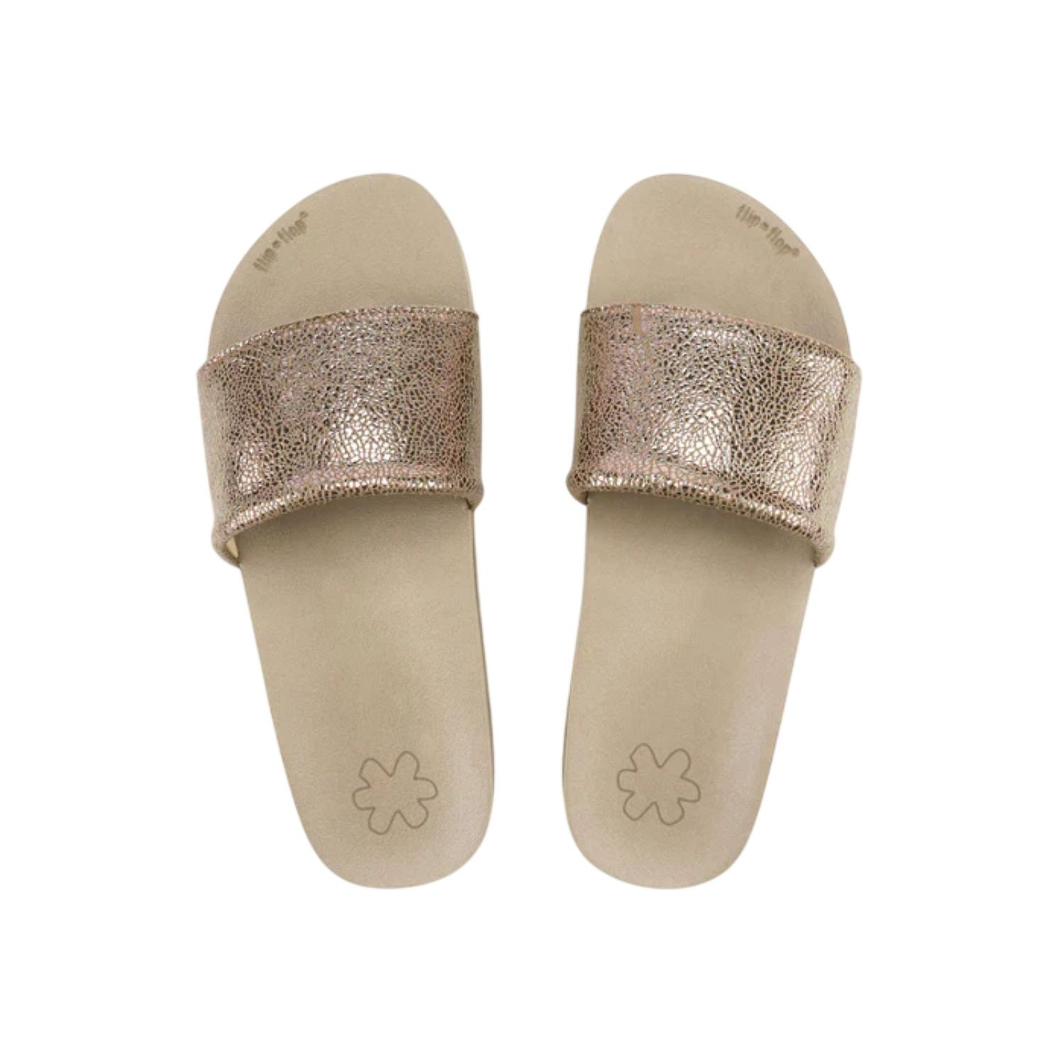 Плавательный бассейн Damen Flip Flop с металлическими трещинами metallisch leicht 42