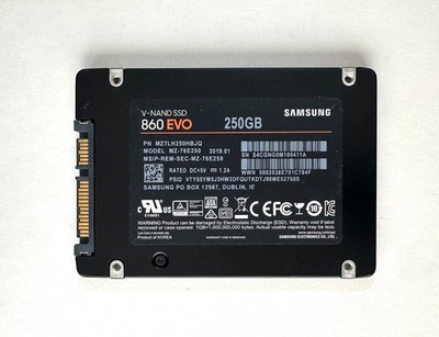 GENUINE SAMSUNG 250GB 2.5'' SATA SSD 7MM SOLID STATE DRIVE MZ7LH250HAHQ TESTED
