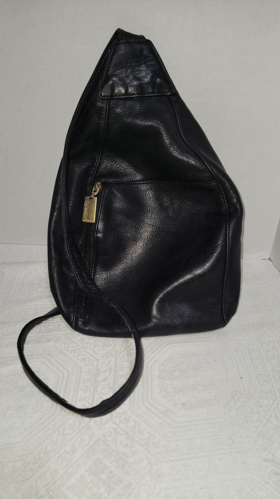 Tignanello leather handbag crossbody black