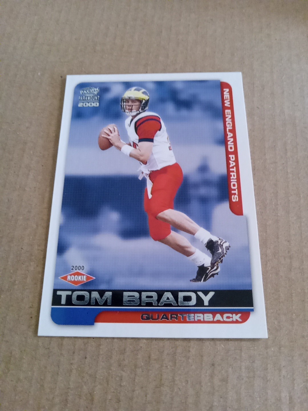 2000 Tom Brady (RC) ROOKIE Pacific Paramount #138 HOF PATRIOTS Ex-Mt Condition 