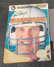John Elway's Quarterback (Nintendo NES, 1989) Game & Box - Tested Working - #2