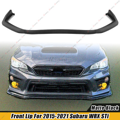 For 2015-2021 Subaru WRX STI Front Bumper Lower Body Lip Matte Black CS Style