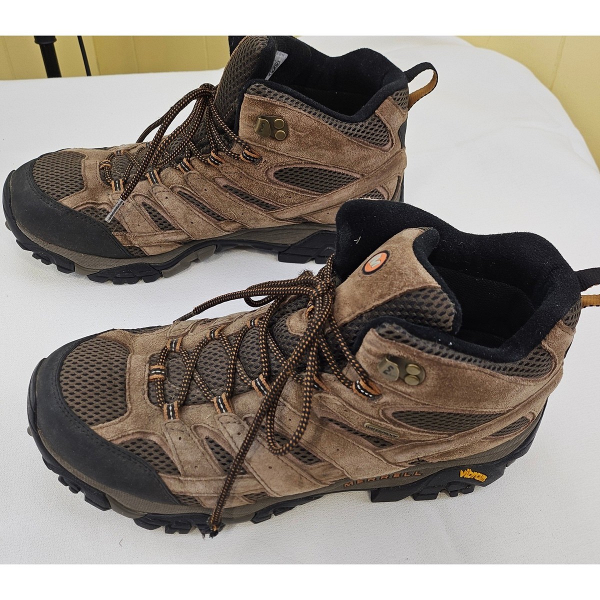 Merrell Moab 2 Mid Waterproof Mens 12 W Hiking Boots Brown  display picture 2