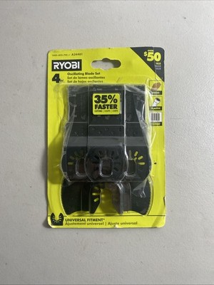 Ryobi 4-Piece Wood Oscillating Multi-Tool Blade Set A24401 (SEALED)