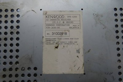 ラジオ・コンポ KENWOOD DPX-4200 Kenwood DPX-4200 2Din Car Audio player CD Cassette Player JVC CD-R