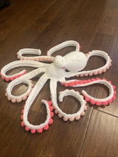 Crochet Anchor Octopus Amigurumi Handmade 28  Long Heart Eyes/ Humble Child Co