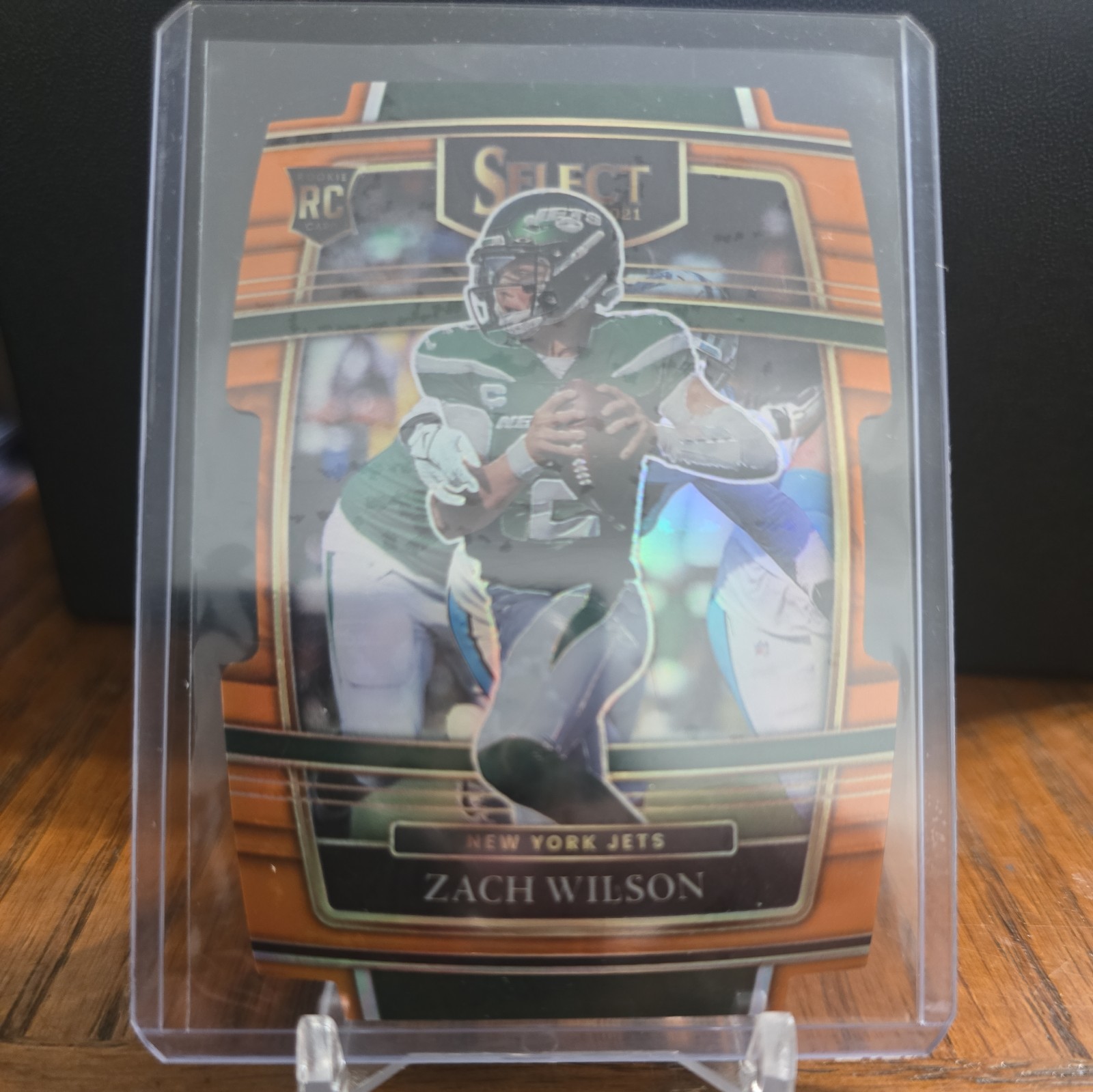 2021 SELECT ZACH WILSON ROOKIE CONCOURSE #44 ORANGE DIE-CUT /249 New York Jets