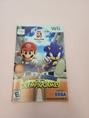 Mario & Sonic at the Olympic Games (Nintendo Wii, 2007) Manual Only 