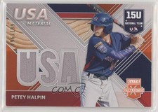 2020 Elite Extra Edition USA Baseball Material Orange 196/199 Petey Halpin pi4