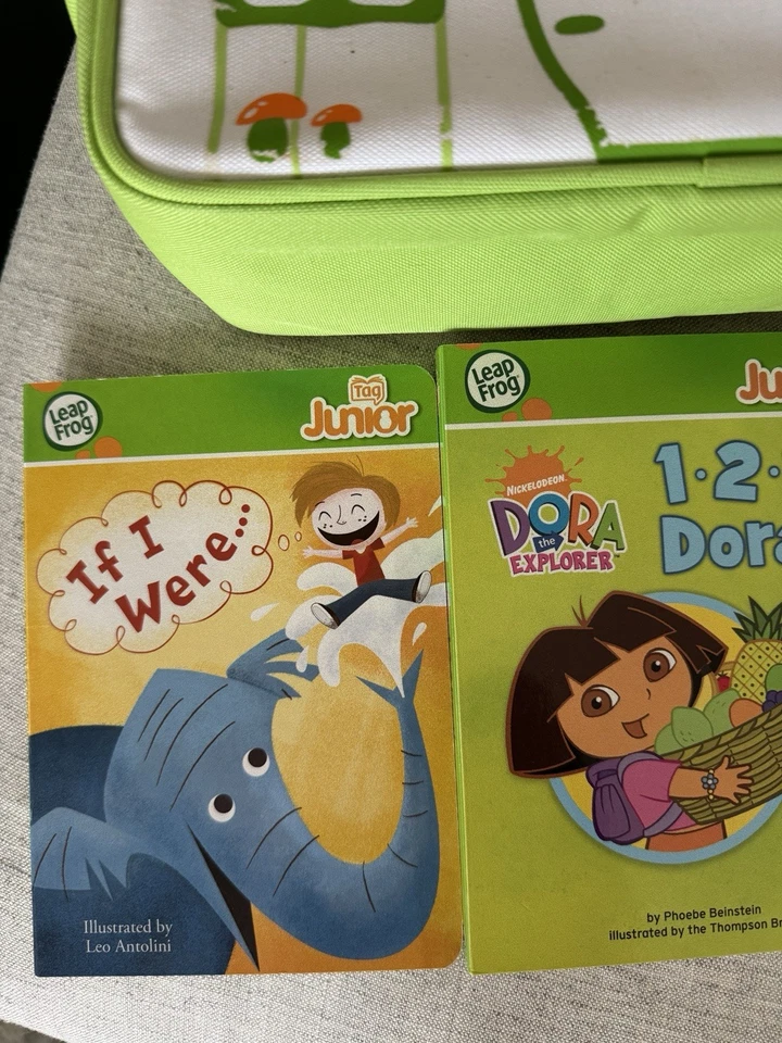 LeapFrog Tag Junior Pink W Case 3 Book Lot Dora The Explorer Disney Princess - Image 4 of 4