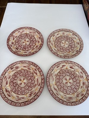TempTations By Tara Old World Collection Cranberry Salad Plates 8  Set Of 4