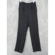 Vintage Ralph Lauren LRL Pants 8 Striped Linen Blend Straight Leg Lined Preppy