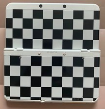 Nintendo New 3DS console parts Housing Shell - Black  White Checkered Pattern