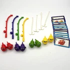 VINTAGE Fishin Around Milton Bradley 1997 Replacement Fish, Poles, And Cards