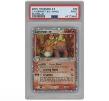 2005 POKEMON EX EMERALD #92 CAMERUPT EX-HOLO RARE PSA 9 on eBay