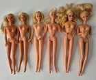 Mattel Lot Of 7 Vintage 1966  Fashion Barbie Dolls Blonde Hair Blue Eyes