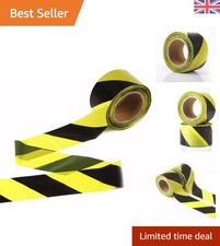 Flexible 200m Black and Yellow Caution Tape - Essential for Construction Safety
